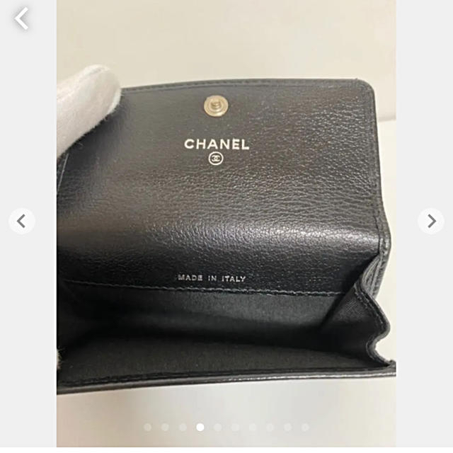 CHANEL(シャネル)のシャネルカメリアカードケースブラック レディースのファッション小物(名刺入れ/定期入れ)の商品写真