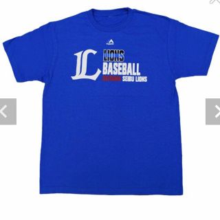 マジェスティック(Majestic)の埼玉西武ライオンズ マジェスティック ロゴTシャツ 2020 ブルー Lサイズ(応援グッズ)