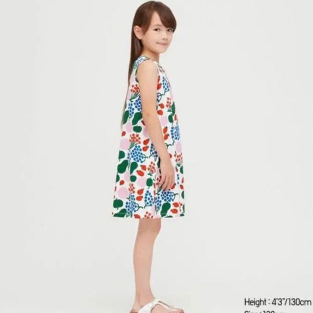 UNIQLO(ユニクロ)のmarimekko × UNIQLO 日本未発売　ワンピース　100 キッズ/ベビー/マタニティのキッズ服女の子用(90cm~)(ワンピース)の商品写真