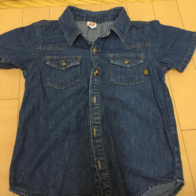 デニムシャツ キッズ/ベビー/マタニティのキッズ服男の子用(90cm~)(ブラウス)の商品写真