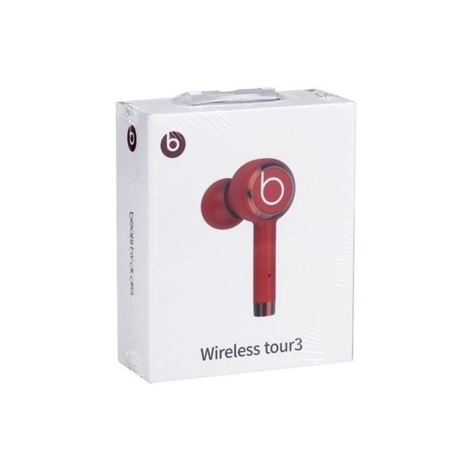 Beats by Dr Dre(ビーツバイドクタードレ)の【新品未使用】ビーツバイドクタードレ　ワイヤレスイヤホン【レッド】 スマホ/家電/カメラのオーディオ機器(ヘッドフォン/イヤフォン)の商品写真