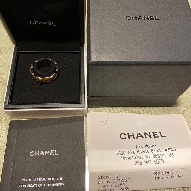 CHANEL(シャネル)のsaaa様専用 CHANEL ココ クラッシュ リング ベージュG 美品used レディースのアクセサリー(リング(指輪))の商品写真