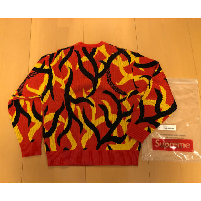 supreme tribal camo sweater 赤　カモ　迷彩　ニット