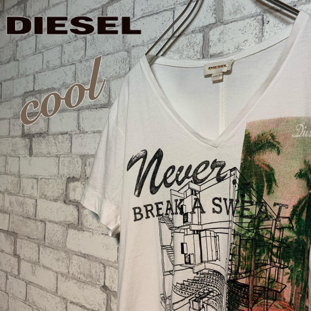 DIESEL(ディーゼル)の【cool♪】DIESEL ディーゼル/Tシャツ Vネック  メンズのトップス(Tシャツ/カットソー(半袖/袖なし))の商品写真