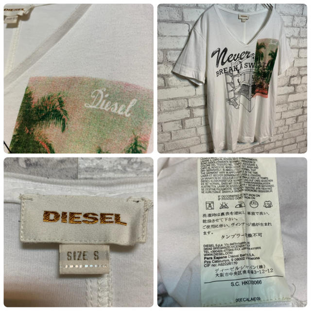 DIESEL(ディーゼル)の【cool♪】DIESEL ディーゼル/Tシャツ Vネック  メンズのトップス(Tシャツ/カットソー(半袖/袖なし))の商品写真