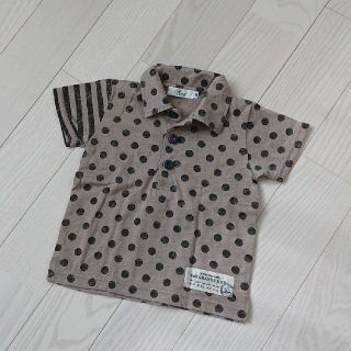 ベベ(BeBe)のBeBe ベベ ベビー キッズ 赤ちゃん ポロシャツ風水玉ドット お洒落(Tシャツ/カットソー)