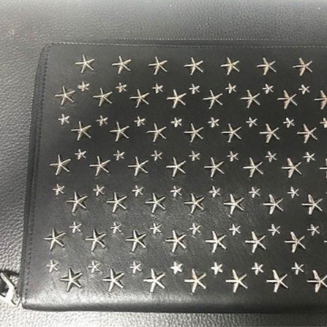 JIMMYCHOOカラー正規品★JIMMY CHOO★スタッズクラッチ/ipadバッグ