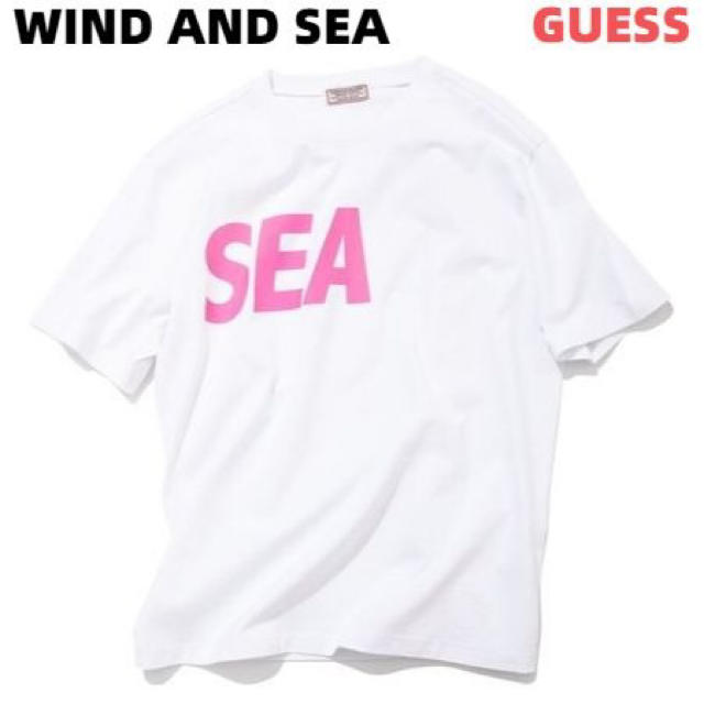 新品未使用タグ付き wind and sea × guess tシャツ 白 S