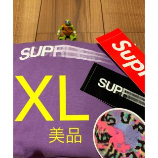 シュプリーム(Supreme)のSupreme Motion Logo Tee Purple XL 美品(Tシャツ/カットソー(半袖/袖なし))