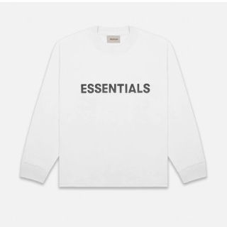 フィアオブゴッド(FEAR OF GOD)の白XL FOG Fear Of God Essentials LS Tシャツ(Tシャツ/カットソー(七分/長袖))