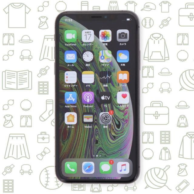 iPhone(アイフォーン)の【B】iPhoneXS/64/SIMフリー スマホ/家電/カメラのスマートフォン/携帯電話(スマートフォン本体)の商品写真