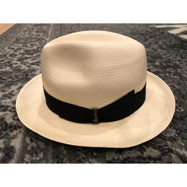 Borsalino(ボルサリーノ)の本物　定価約8万円　最高級　ボルサリーノ　パナマハット　新品同様　夏　帽子　登坂 メンズの帽子(ハット)の商品写真