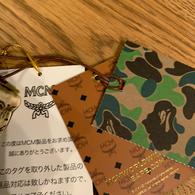 偽物注意⚠新品L★MCM×BAPE メンズトラックパンツ★