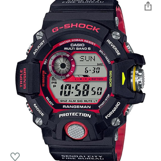 新品送料込！Gショック　RANGEMAN 緊急消防援助隊コラボモデル時計