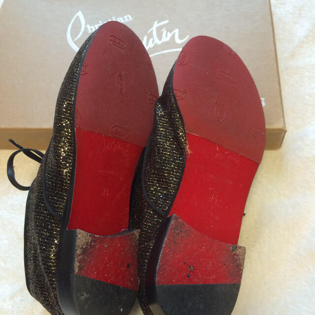 Christian Louboutin(クリスチャンルブタン)のルブタン フラットシューズ 21.5cm レディースの靴/シューズ(ローファー/革靴)の商品写真