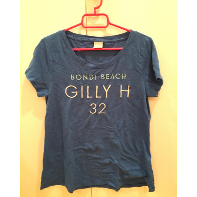 Abercrombie&Fitch(アバクロンビーアンドフィッチ)のギリーヒックス　Tシャツ　半袖　青　ブルー レディースのトップス(Tシャツ(半袖/袖なし))の商品写真