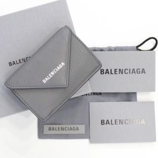 バレンシアガ(Balenciaga)の新品 バレンシアガ ミニ財布 ペーパー ミニウォレット 三つ折り 小銭入れ付き(財布)