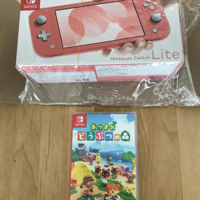 携帯用ゲーム機本体Nintendo Switch Lite コーラル+どうぶつの森ソフト