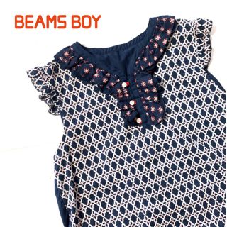 ビームスボーイ(BEAMS BOY)の美品　トリト×ビームスボーイ　襟フリルノースリーブ　　BEAMS BOY(シャツ/ブラウス(半袖/袖なし))