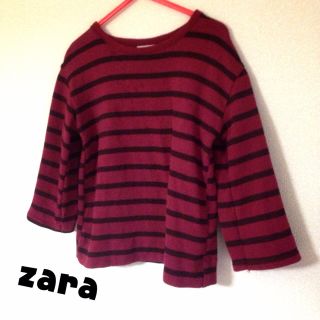 ザラキッズ(ZARA KIDS)のボーダースウェットカットソー♡(Tシャツ/カットソー)