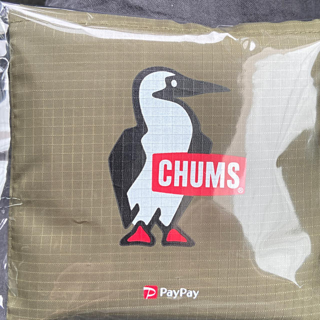 CHUMS(チャムス)の新品 チャムス エコバッグ カーキ ロゴ レディースのバッグ(エコバッグ)の商品写真