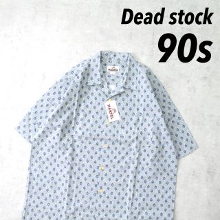 コムデギャルソン(COMME des GARCONS)の新品未使用 90s vintage 総柄 開襟シャツ オーバーサイズ 幾何学柄(シャツ)