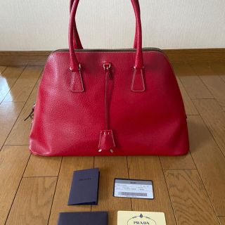 プラダ(PRADA)のPRADA プラダ トートバッグ　赤(トートバッグ)