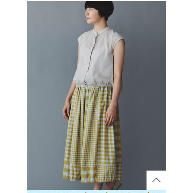 mina perhonen(ミナペルホネン)のミナペルホネン　maa   ギャザースカート☆新品 レディースのスカート(ロングスカート)の商品写真