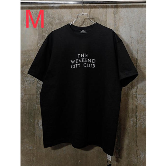 THE WEEKEND CITY CLUB Print-T ブラック　Mサイズ