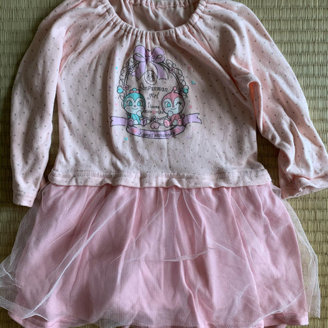 アンパンマン(アンパンマン)のアンパンマン90cmワンピース キッズ/ベビー/マタニティのキッズ服女の子用(90cm~)(ワンピース)の商品写真