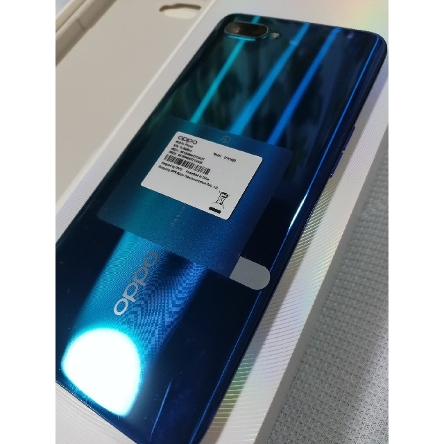 ANDROID(アンドロイド)の[メイ様専用]OPPO  RENO A　128GB　ブルー　楽天モバイル版 スマホ/家電/カメラのスマートフォン/携帯電話(スマートフォン本体)の商品写真