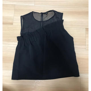 ザラ(ZARA)のZARA♦︎シースルーショートトップスXS(シャツ/ブラウス(半袖/袖なし))