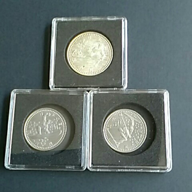 長野オリンピック記念コイン三枚