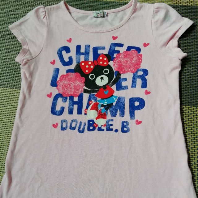DOUBLE.B(ダブルビー)のDOUBLE B半袖Tシャツ キッズ/ベビー/マタニティのキッズ服女の子用(90cm~)(Tシャツ/カットソー)の商品写真