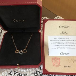 カルティエ(Cartier)のカルティエ　ラブネックレス　６Ｐダイヤモンド　ピンクゴールド　ホワイトゴールド(ネックレス)