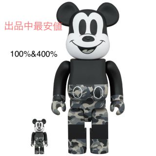 アベイシングエイプ(A BATHING APE)のBE@RBRICK BAPE®️MICKEY MOUSE 100％ & 400%(キャラクターグッズ)