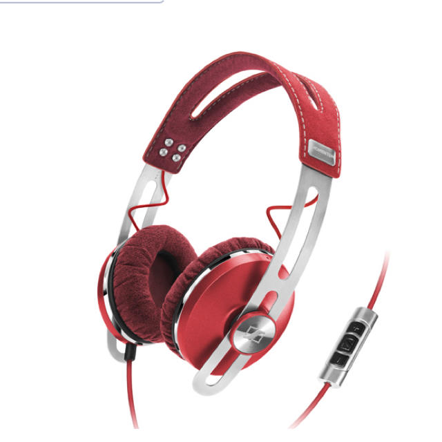 SENNHEISER(ゼンハイザー)のゼンハイザー　MOMENTUM On Ear red スマホ/家電/カメラのオーディオ機器(ヘッドフォン/イヤフォン)の商品写真