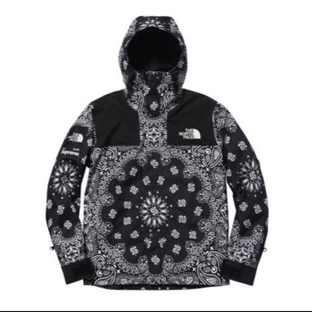 Supreme(シュプリーム)のsupreme north face bandana バンダナ 黒　14aw メンズのジャケット/アウター(マウンテンパーカー)の商品写真