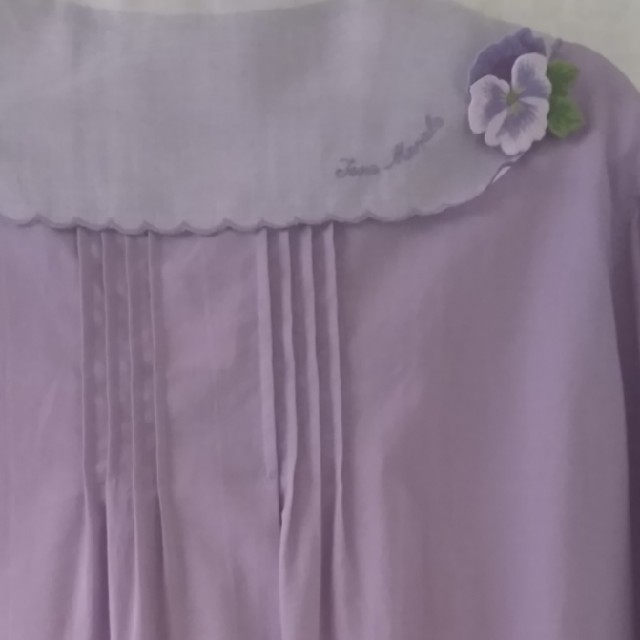 JaneMarple - ジェーンマープル Pansy embroidery collar