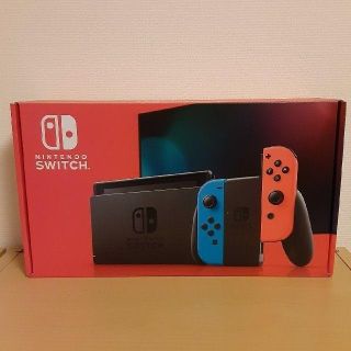 ニンテンドウ(任天堂)の【新品未開封】Nintendo Switch ネオンブルー/ネオンレッド(家庭用ゲーム機本体)