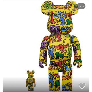 メディコムトイ(MEDICOM TOY)のBE@RBRICK KEITH HARING #5 100％ & 400％(その他)