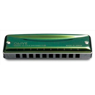 スズキ(スズキ)のスズキ 10穴 ハーモニカ OLIVE C-20 （日本製(ハーモニカ/ブルースハープ)