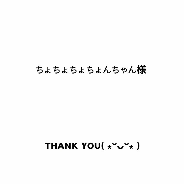 ちょちょちょちょんちゃんさま専用