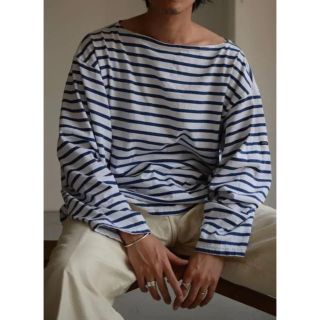 コモリ(COMOLI)のOUTIL バスクシャツ 3 TRICOT AAST(Tシャツ/カットソー(七分/長袖))