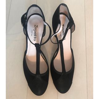 レペット(repetto)のrepettoレペット☆定番ワンストラップ パンプス391/1 黒　BAYA(ハイヒール/パンプス)