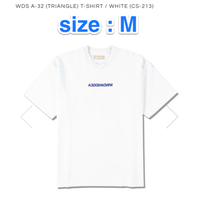 WDS A-32 (TRIANGLE) T-SHIRT﻿ / WHITE