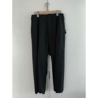 ヨウジヤマモト(Yohji Yamamoto)のsulvam High waist PT ハイウエストカットオフパンツ(スラックス)