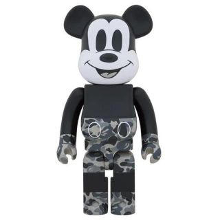 メディコムトイ(MEDICOM TOY)のBE@RBRICK BAPE®️MICKEYMOUSEMONOTONE1000％(その他)