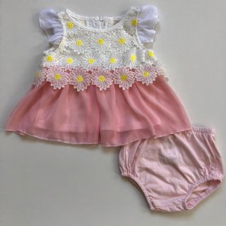 女の子 フォーマル ワンピース ピンク size 70(ワンピース)