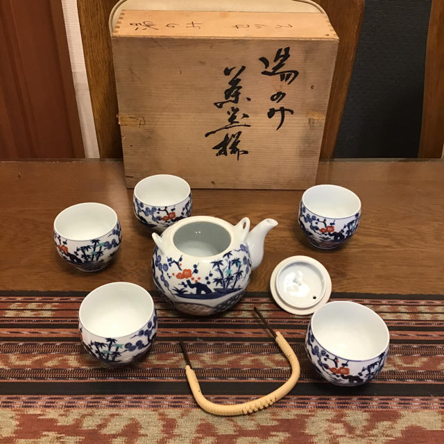 有田焼 仙右衛門 お茶 茶碗 5杯 急須 3